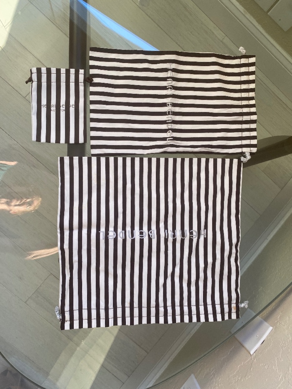 Henri Bendel drawstring bags